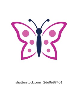 butterfly vector abstract logo modern style