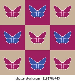 butterfly, vector, art