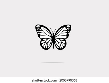 butterfly vector art design hand drawn