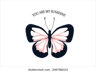 butterfly vector art design hand drawn