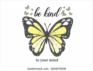 butterfly vector art design hand drawn 
