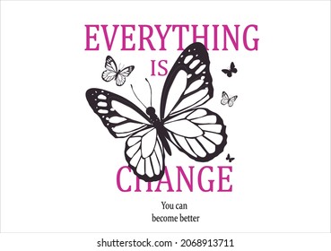 butterfly vector art design hand drawn