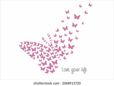 butterfly vector art design hand drawn