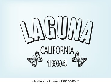butterfly vector art design lettering