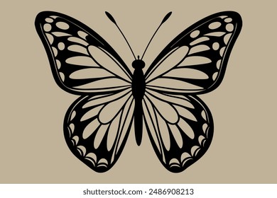 A Butterfly vector art illustration