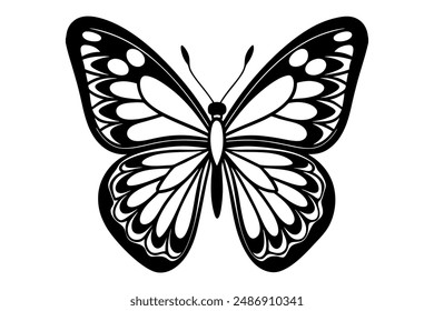 A Butterfly vector art illustration