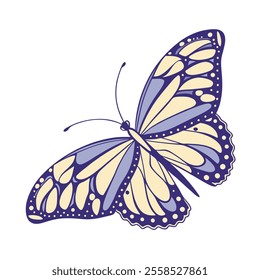 A Butterfly Vector Art Illustration