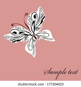  Butterfly. Vector art isolated