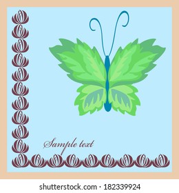  Butterfly. Vector art isolated