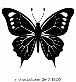 Butterfly vector art white background