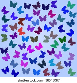Butterfly vector background