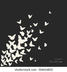 Butterfly vector background