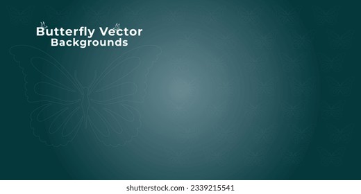 Butterfly Vector Background for various use with Gradient color