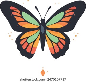 butterfly vector. butterflies watercolor. coloring butterfly vectors. Butterfly Stroke illustrations