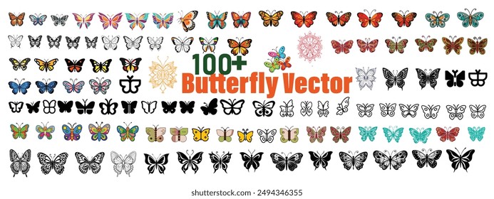 Butterfly Vector Collection: Colorful Insect Illustrations
