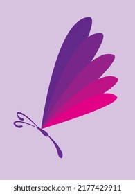 Butterfly in vector with color shades