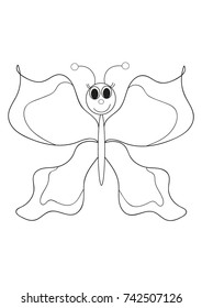 butterfly vector coloring
