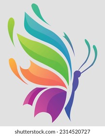 Vector de mariposa: Una delicada y elegante ilustración vectorial que capta la belleza y elegancia de una mariposa, perfecta para diseños artísticos.