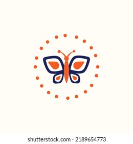 Diseño vectorial de mariposa con plantilla de fondo brillante