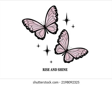 butterfly vector design drawing art