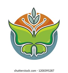 Butterfly vector design logo and icon