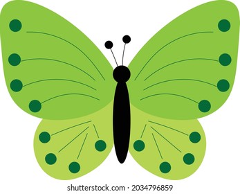 Butterfly vector design for print or use as poster, card, flyer or T Shirt