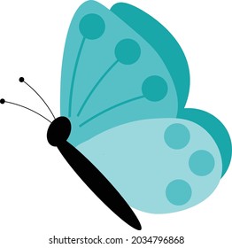 Diseño vectorial de mariposa para impresión o uso como afiche, tarjeta, volante o camiseta