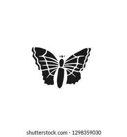 butterfly vector doodle sketch isolated on white background