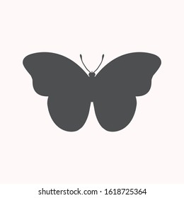 Butterfly. Vector drawing. Butterfly Icon.
