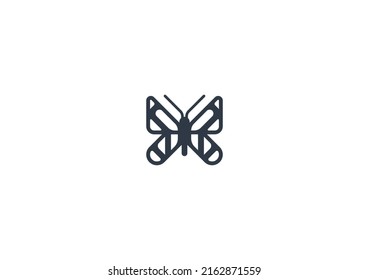 Butterfly Vector Flat Emoticon Isolated Butterfly Stock Vector (Royalty ...