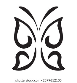 butterfly, vector hand draw sketch