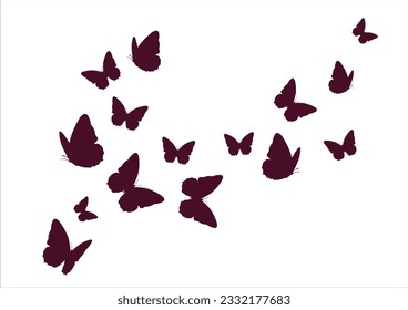 Schmetterling, handgezeichnet, Vektorgrafik