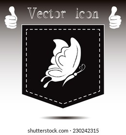 butterfly vector icon