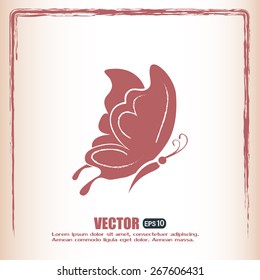 butterfly vector icon