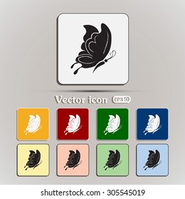 butterfly vector icon