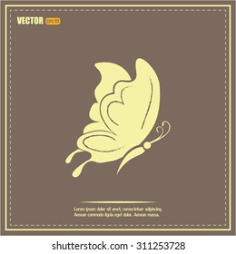 butterfly vector icon