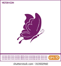 butterfly vector icon