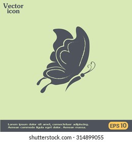 butterfly vector icon