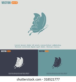 butterfly vector icon