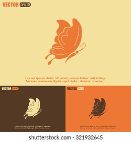 butterfly vector icon