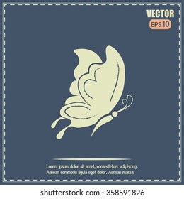 butterfly vector icon