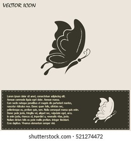 butterfly vector icon