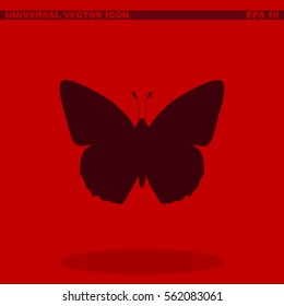 Butterfly vector icon.