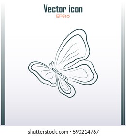butterfly vector icon