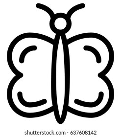 Butterfly Vector Icon 
