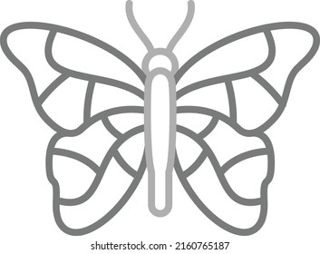 Icono vectorial de mariposa. Se puede usar para imprimir, móviles y aplicaciones web.