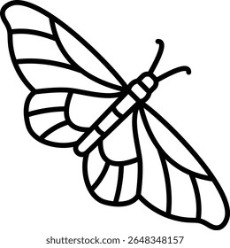 Butterfly vector icon. Can be used for printing, mobile and web applications.