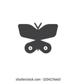 Butterfly vector icon. filled flat sign for mobile concept and web design. Moth simple solid icon. Symbol, logo illustration. Pixel perfect vector graphics