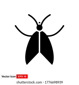 Butterfly vector icon in flat style. Insect concept.