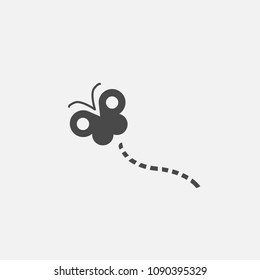 Butterfly vector icon flying